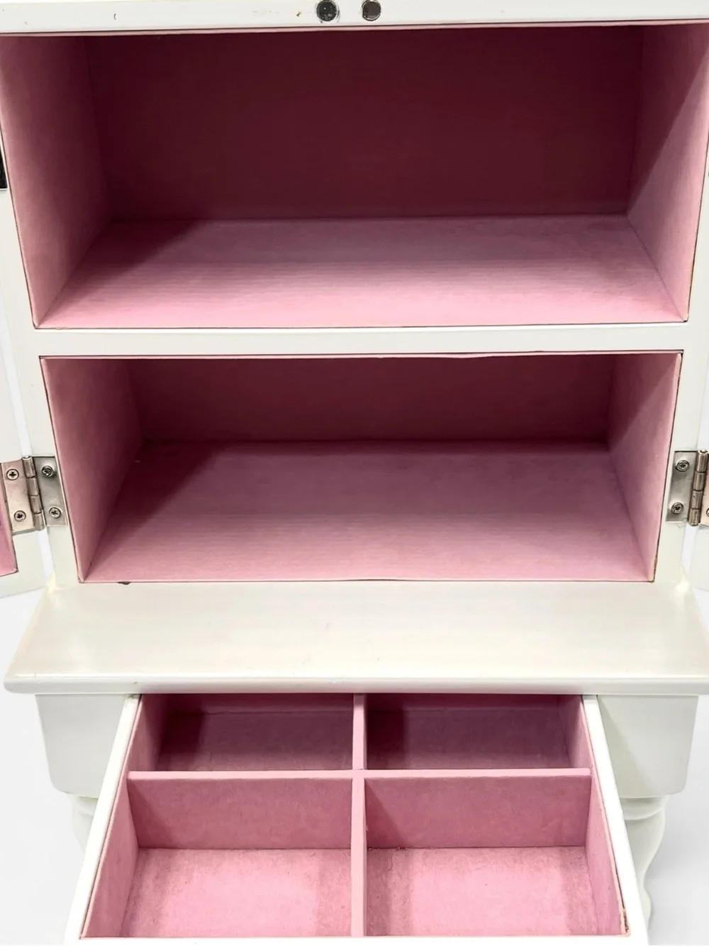 Pottery Barn Kids Abigail Armoire Jewelry Box White Y2K Vanity Organizer PBK